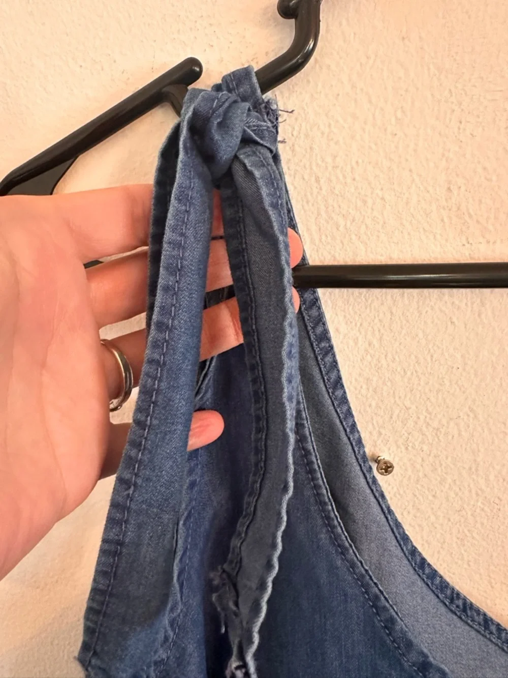 Denim Babydoll Dress 1X | Derek Heart  Festival Western Boho Country Cowgirl - Picture 4 of 8